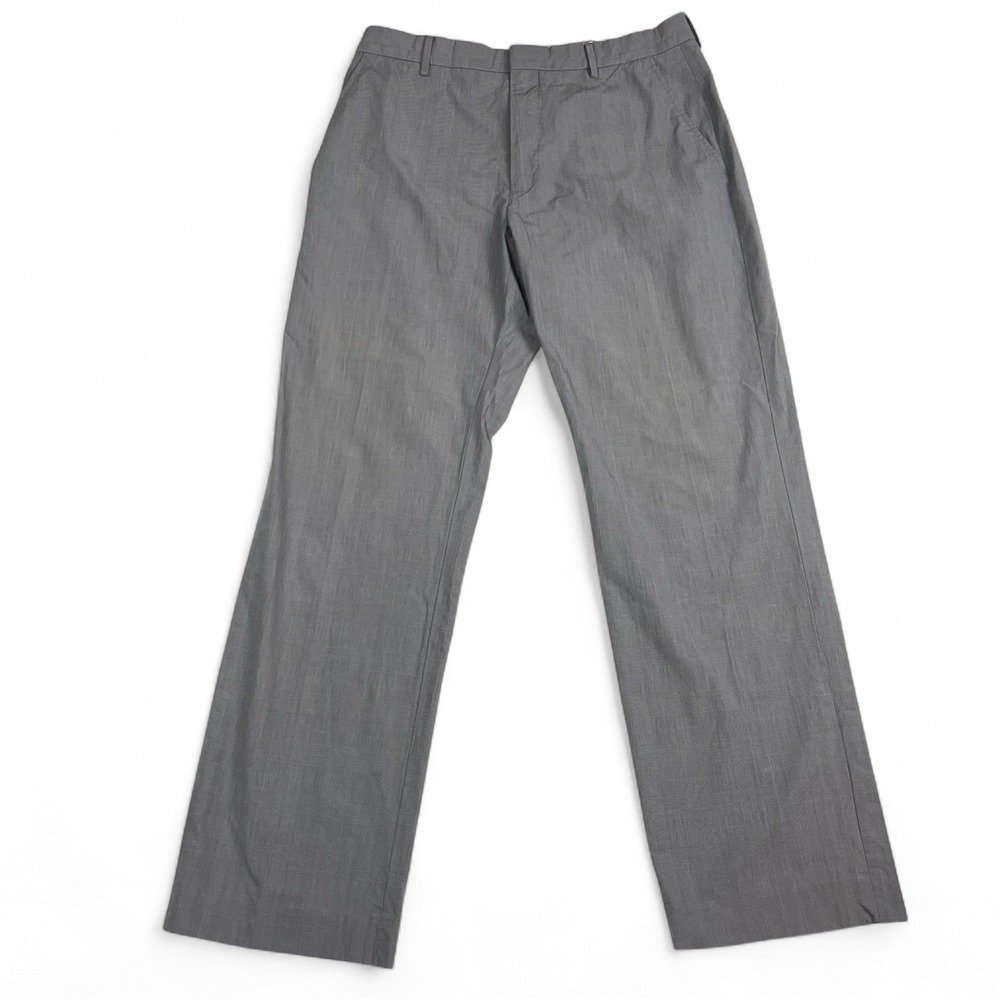 Banana Republic Mens 34x32 Gray Glen Plaid Pants Dark Academia Preppy Old Money